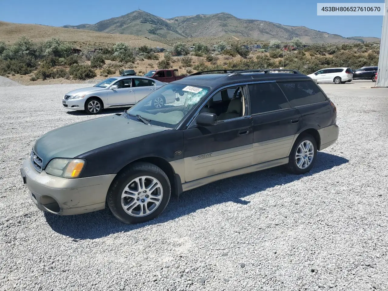 2002 Subaru Legacy Outback H6 3.0 Ll Bean VIN: 4S3BH806527610670 Lot: 61480495