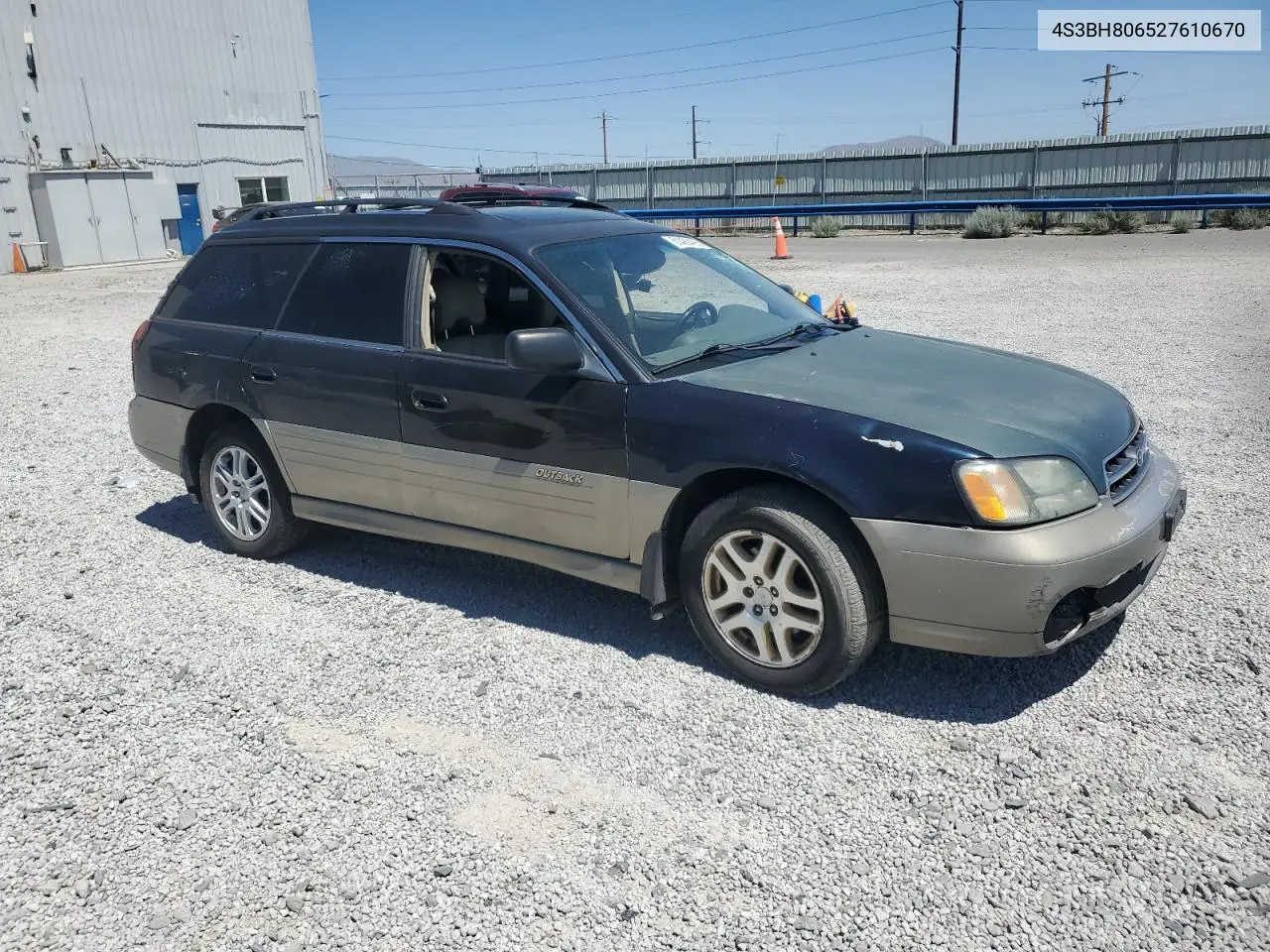 2002 Subaru Legacy Outback H6 3.0 Ll Bean VIN: 4S3BH806527610670 Lot: 61480495