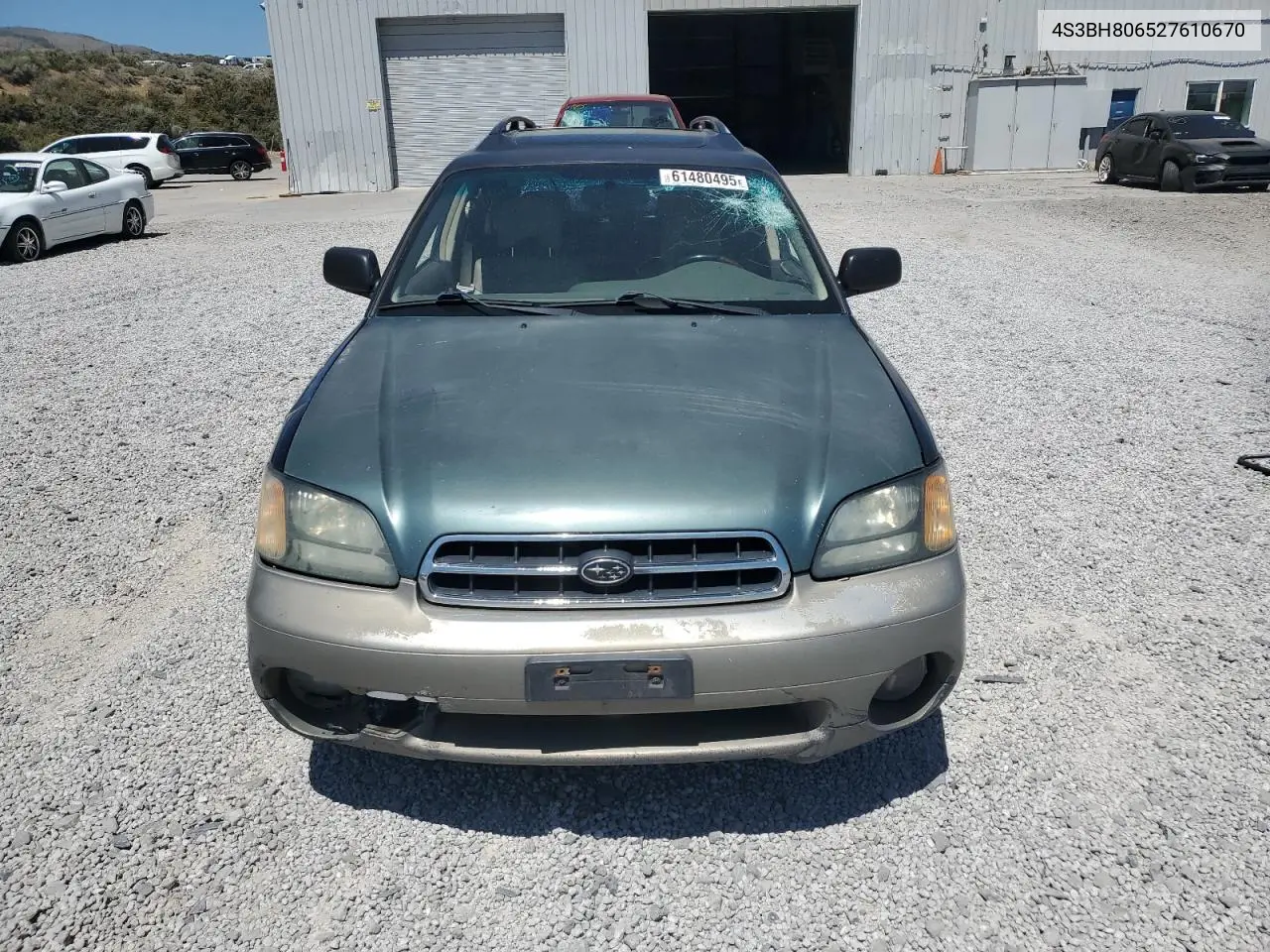 2002 Subaru Legacy Outback H6 3.0 Ll Bean VIN: 4S3BH806527610670 Lot: 61480495