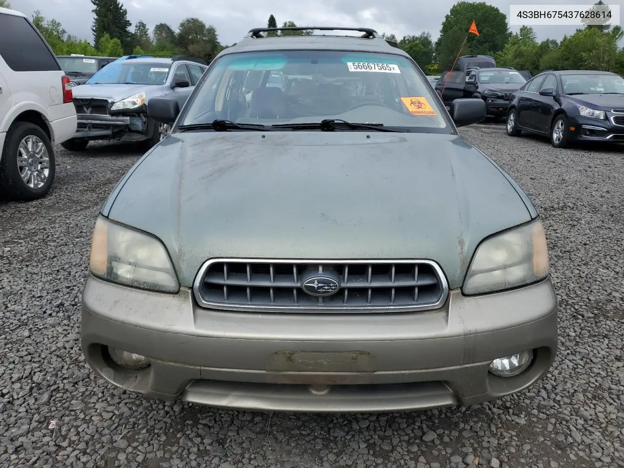 2003 Subaru Legacy Outback Awp VIN: 4S3BH675437628614 Lot: 56667565