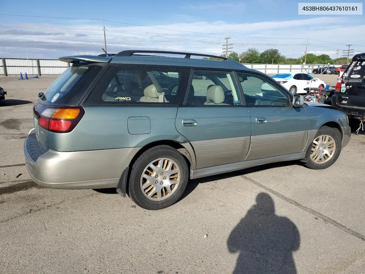 2003 Subaru Legacy Outback H6 3.0 Ll Bean VIN: 4S3BH806437610161 Lot: 56961175