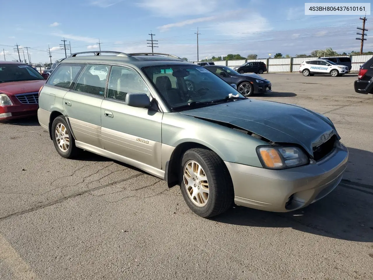 2003 Subaru Legacy Outback H6 3.0 Ll Bean VIN: 4S3BH806437610161 Lot: 56961175