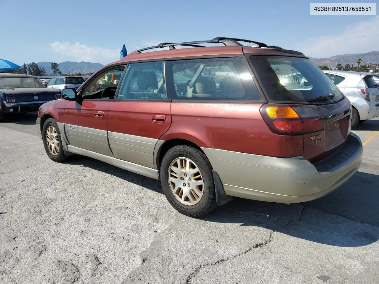 2003 Subaru Legacy Outback H6 3.0 Special VIN: 4S3BH895137658551 Lot: 65234345