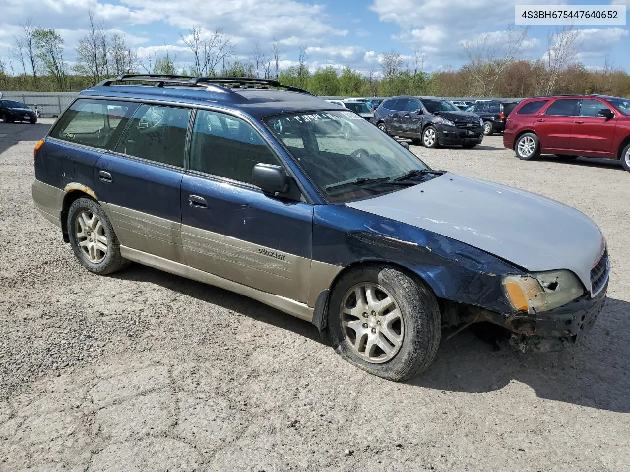 2004 Subaru Legacy Outback Awp VIN: 4S3BH675447640652 Lot: 56129485