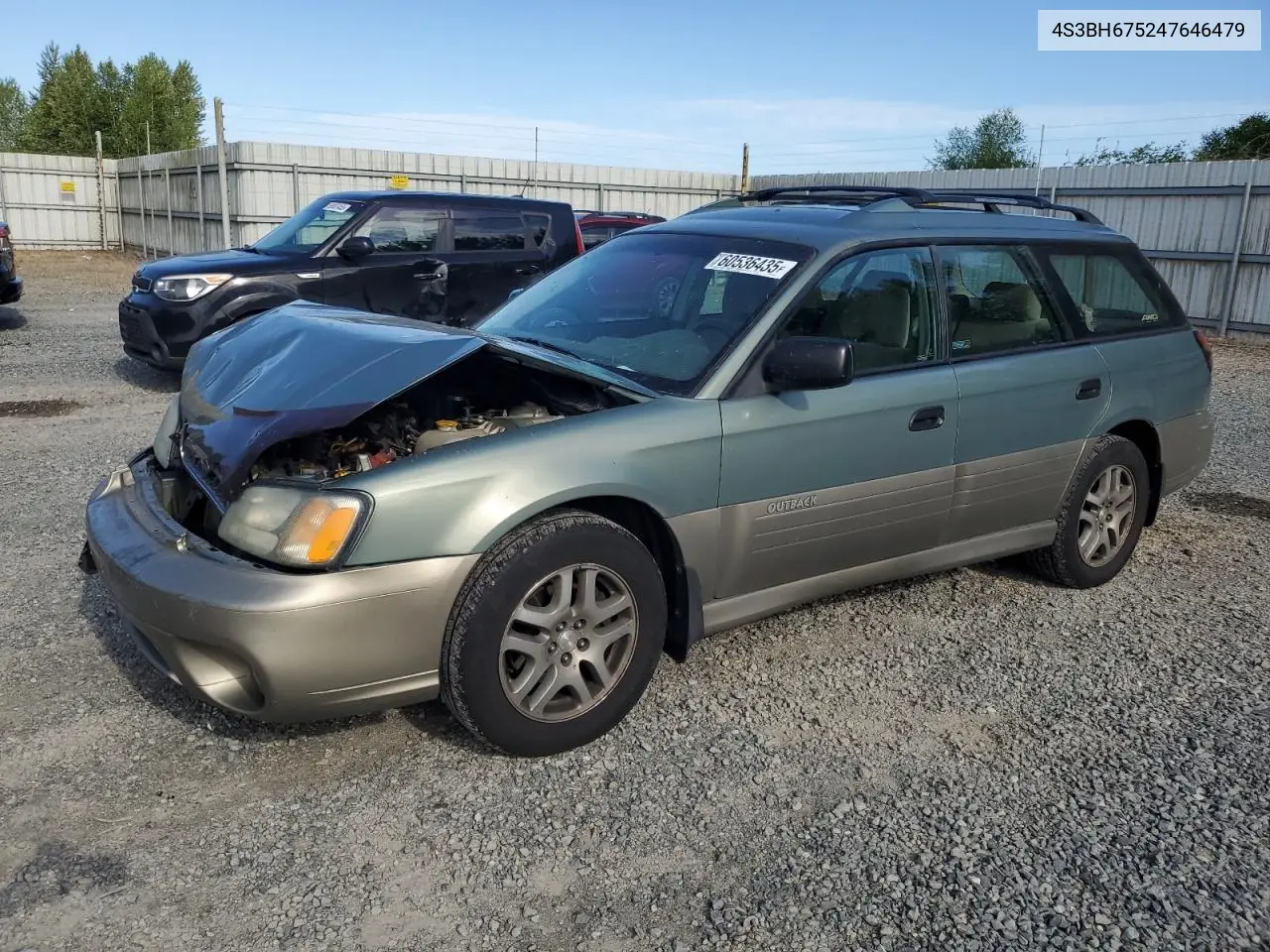 2004 Subaru Legacy Outback Awp VIN: 4S3BH675247646479 Lot: 60536435