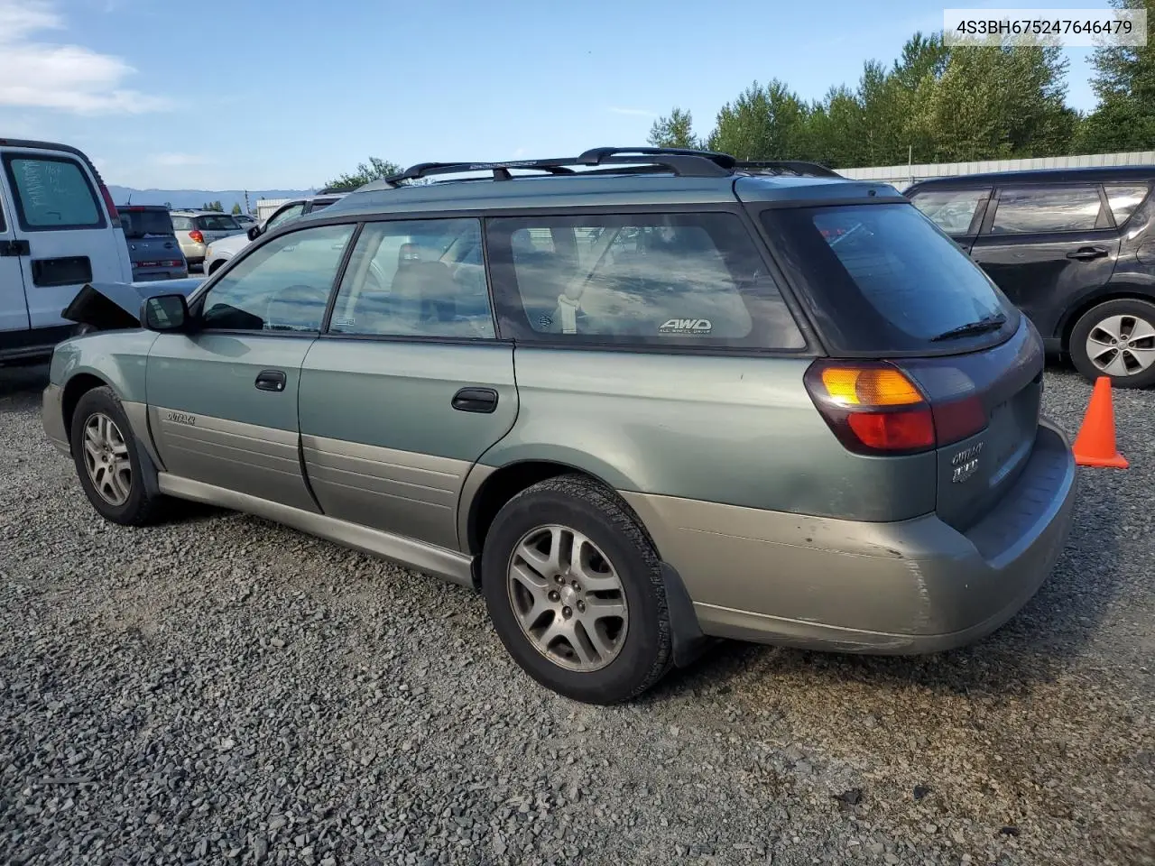 2004 Subaru Legacy Outback Awp VIN: 4S3BH675247646479 Lot: 60536435