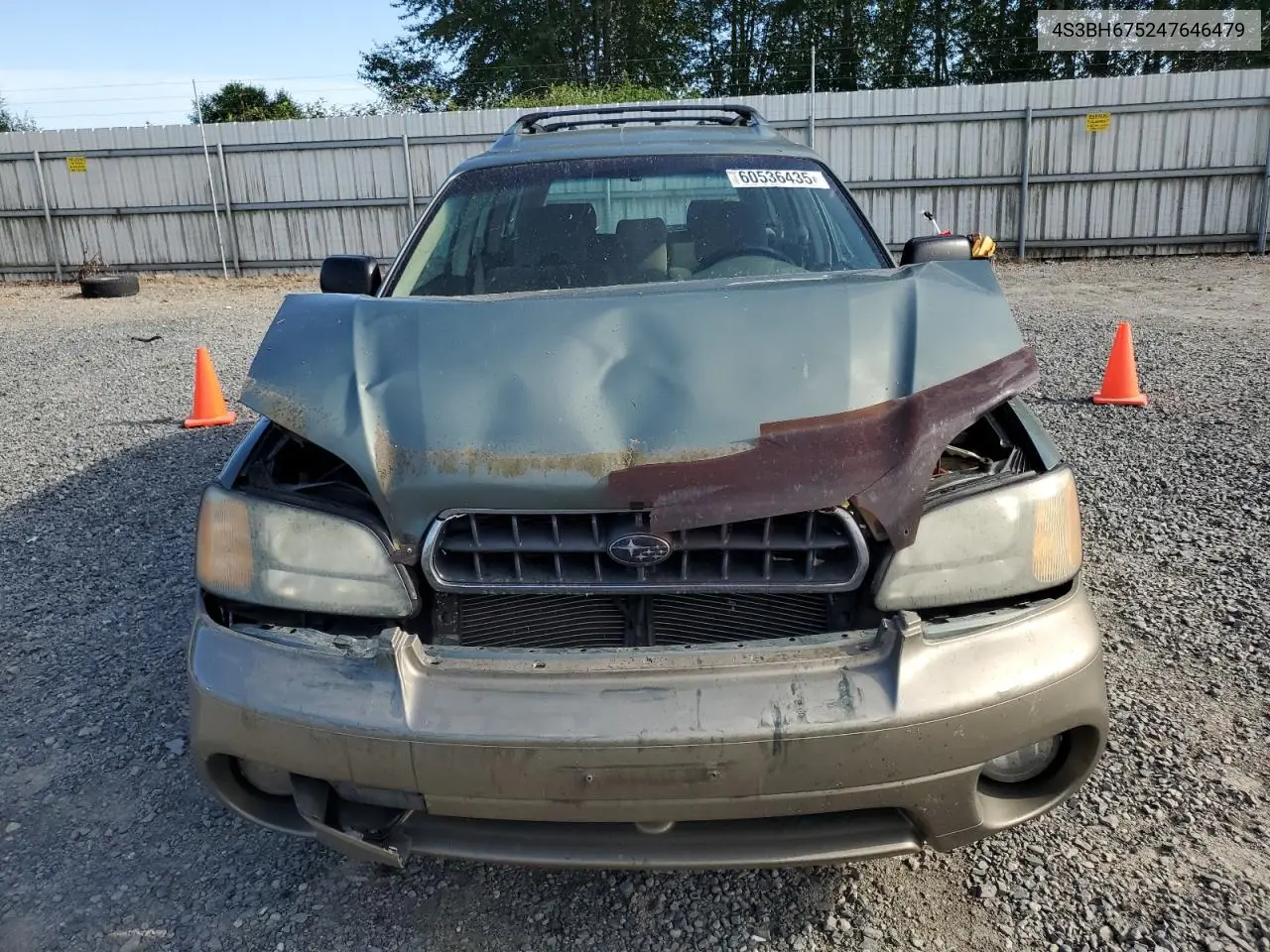 2004 Subaru Legacy Outback Awp VIN: 4S3BH675247646479 Lot: 60536435