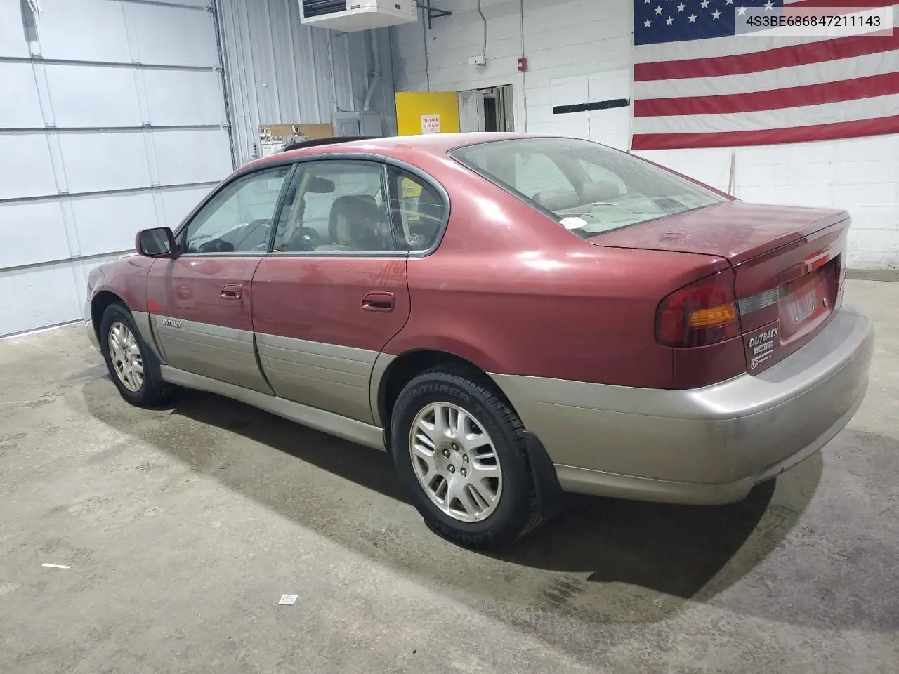 2004 Subaru Legacy Outback Limited VIN: 4S3BE686847211143 Lot: 62217655