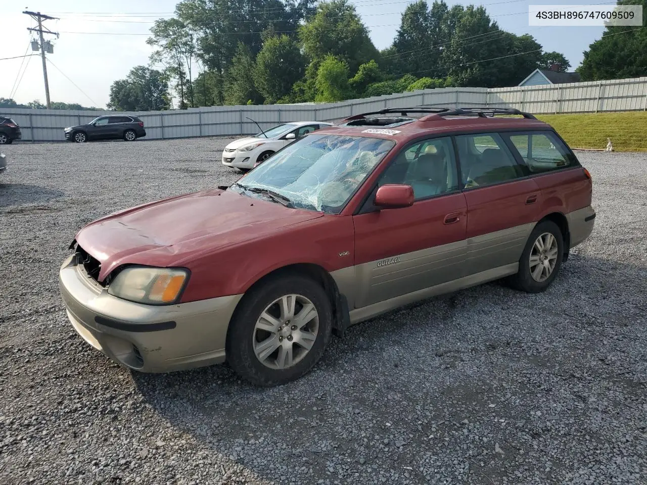 2004 Subaru Legacy Outback H6 3.0 Vdc VIN: 4S3BH896747609509 Lot: 62501195