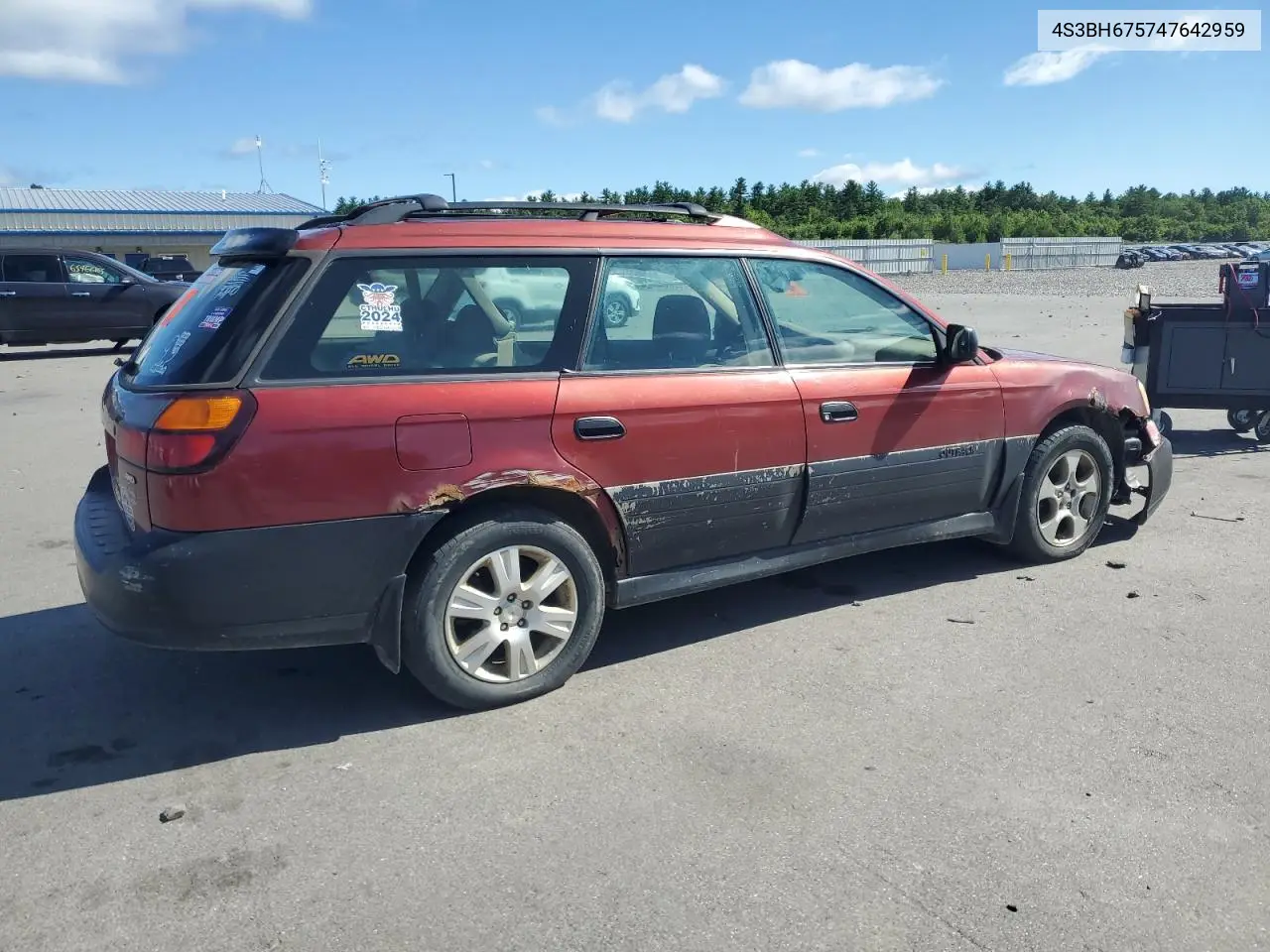2004 Subaru Legacy Outback Awp VIN: 4S3BH675747642959 Lot: 65266125