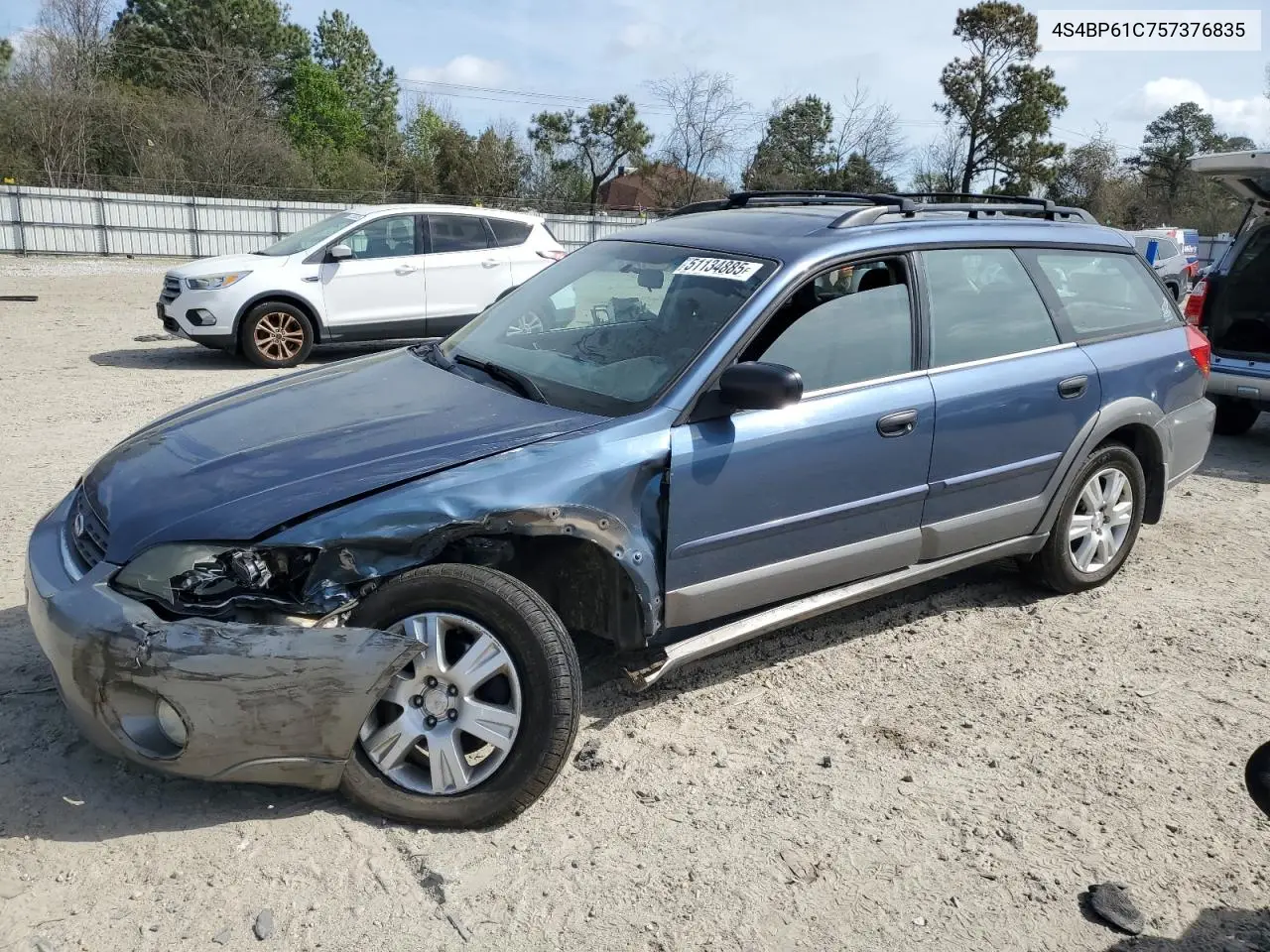 2005 Subaru Legacy Outback 2.5I VIN: 4S4BP61C757376835 Lot: 51134885