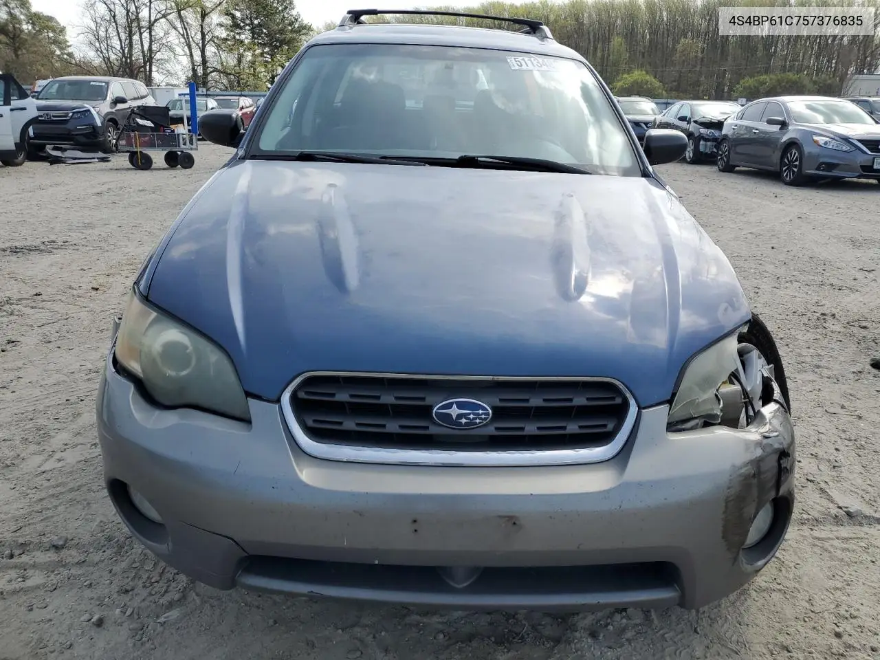 2005 Subaru Legacy Outback 2.5I VIN: 4S4BP61C757376835 Lot: 51134885