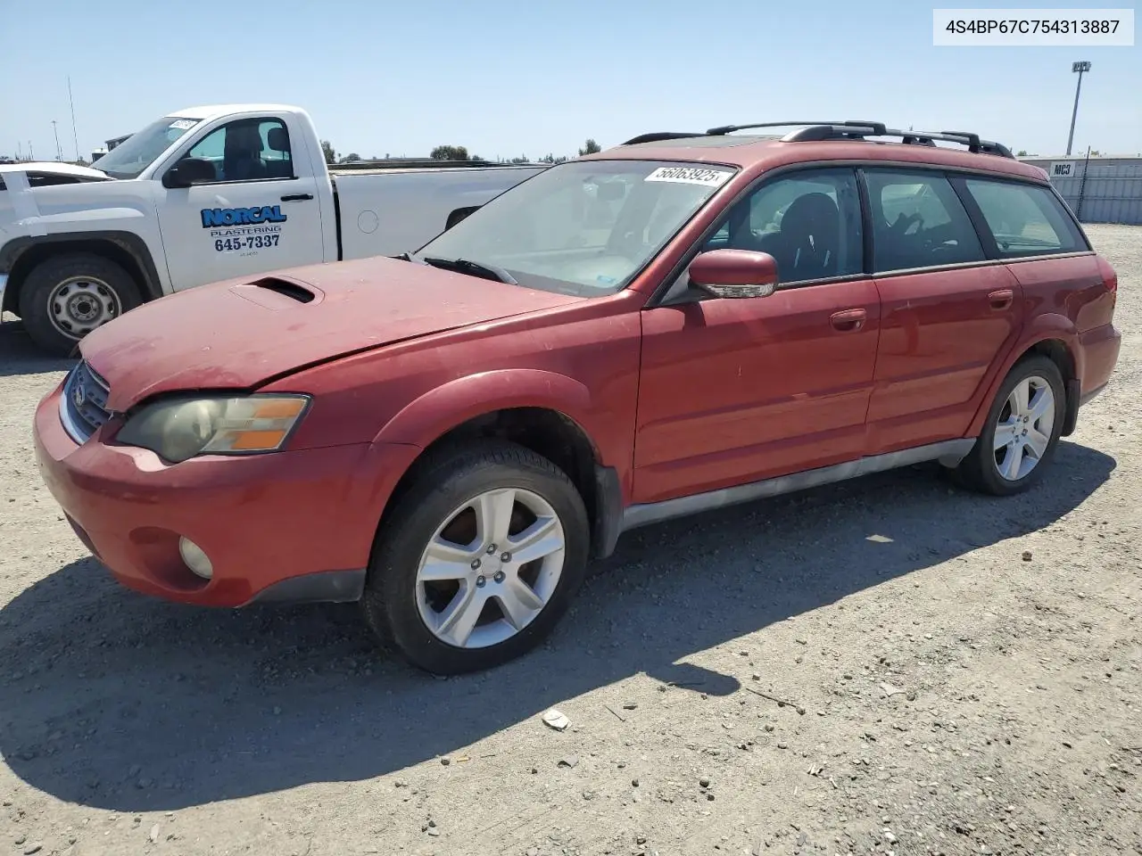 2005 Subaru Legacy Outback 2.5 Xt Limited VIN: 4S4BP67C754313887 Lot: 56063925