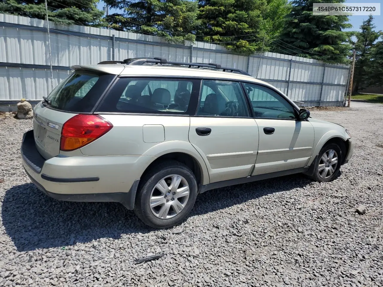2005 Subaru Legacy Outback 2.5I VIN: 4S4BP61C557317220 Lot: 62354555