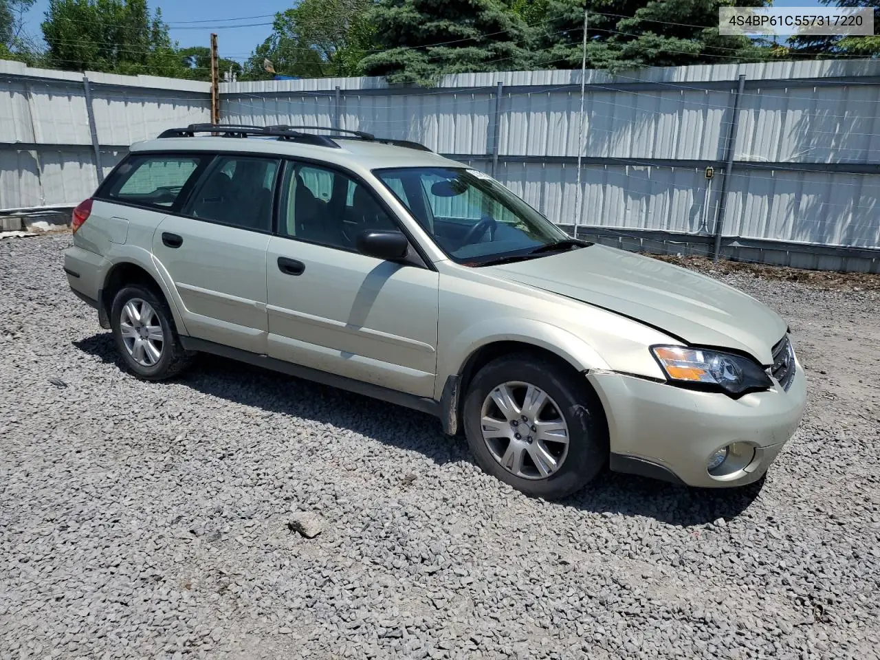 2005 Subaru Legacy Outback 2.5I VIN: 4S4BP61C557317220 Lot: 62354555
