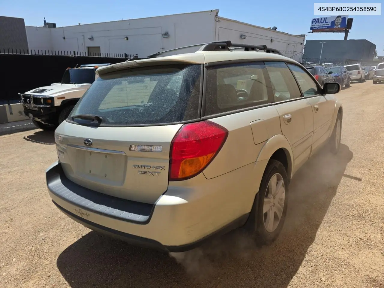 2005 Subaru Legacy Outback 2.5 Xt VIN: 4S4BP68C254358590 Lot: 62355135