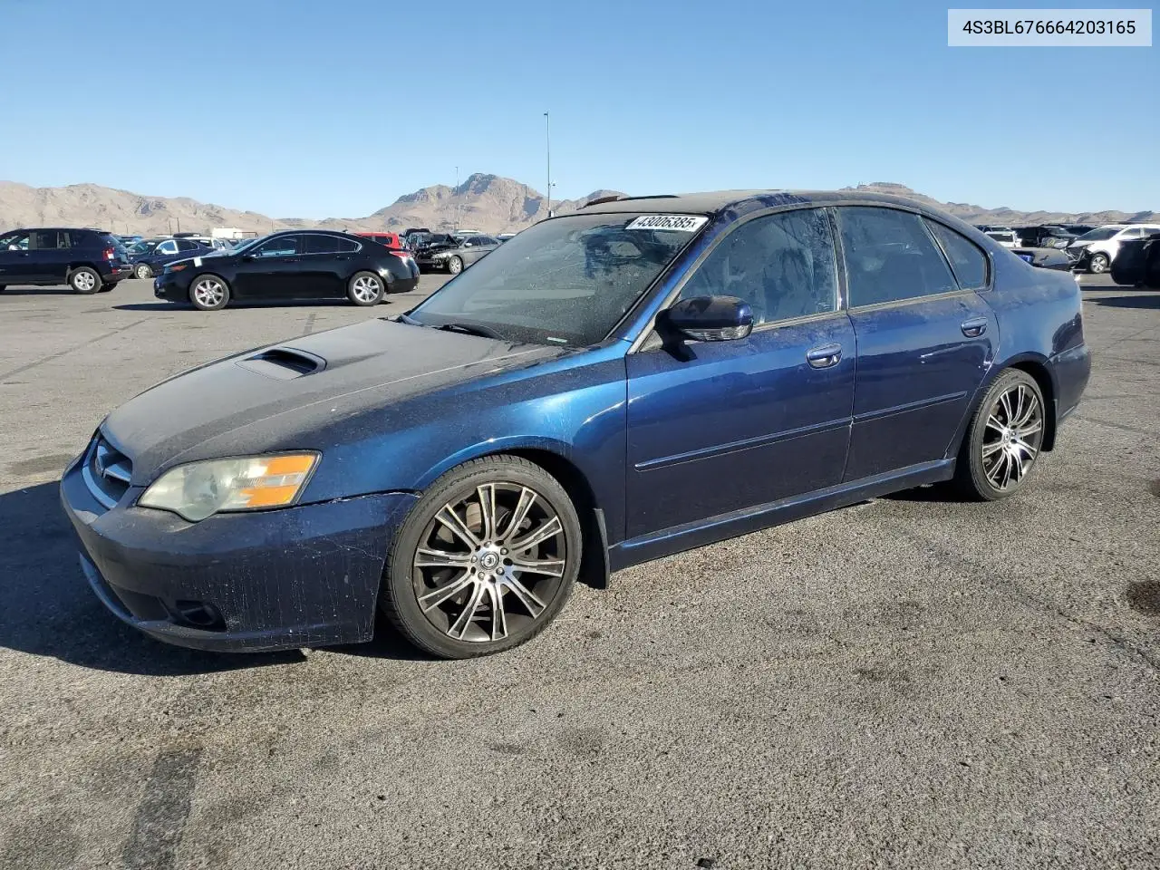 2006 Subaru Legacy Gt Limited VIN: 4S3BL676664203165 Lot: 43006385