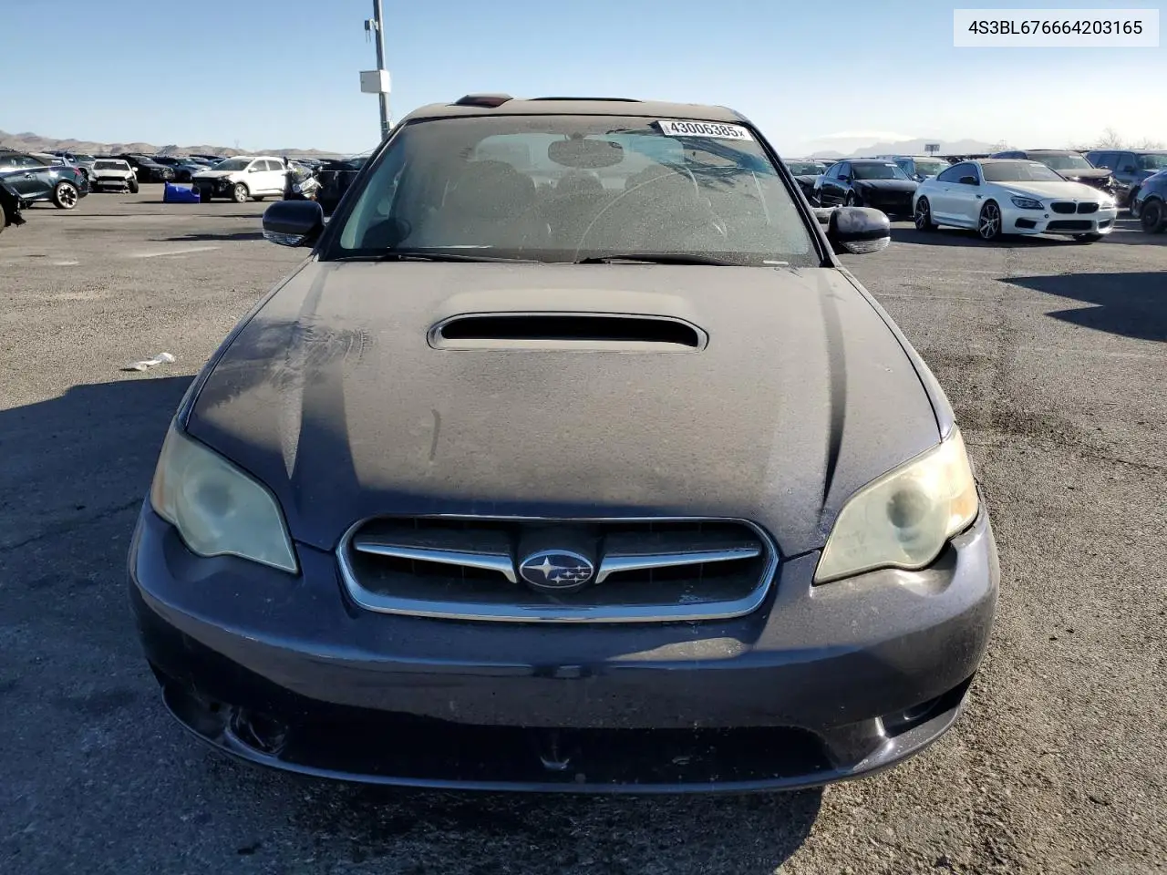 2006 Subaru Legacy Gt Limited VIN: 4S3BL676664203165 Lot: 43006385