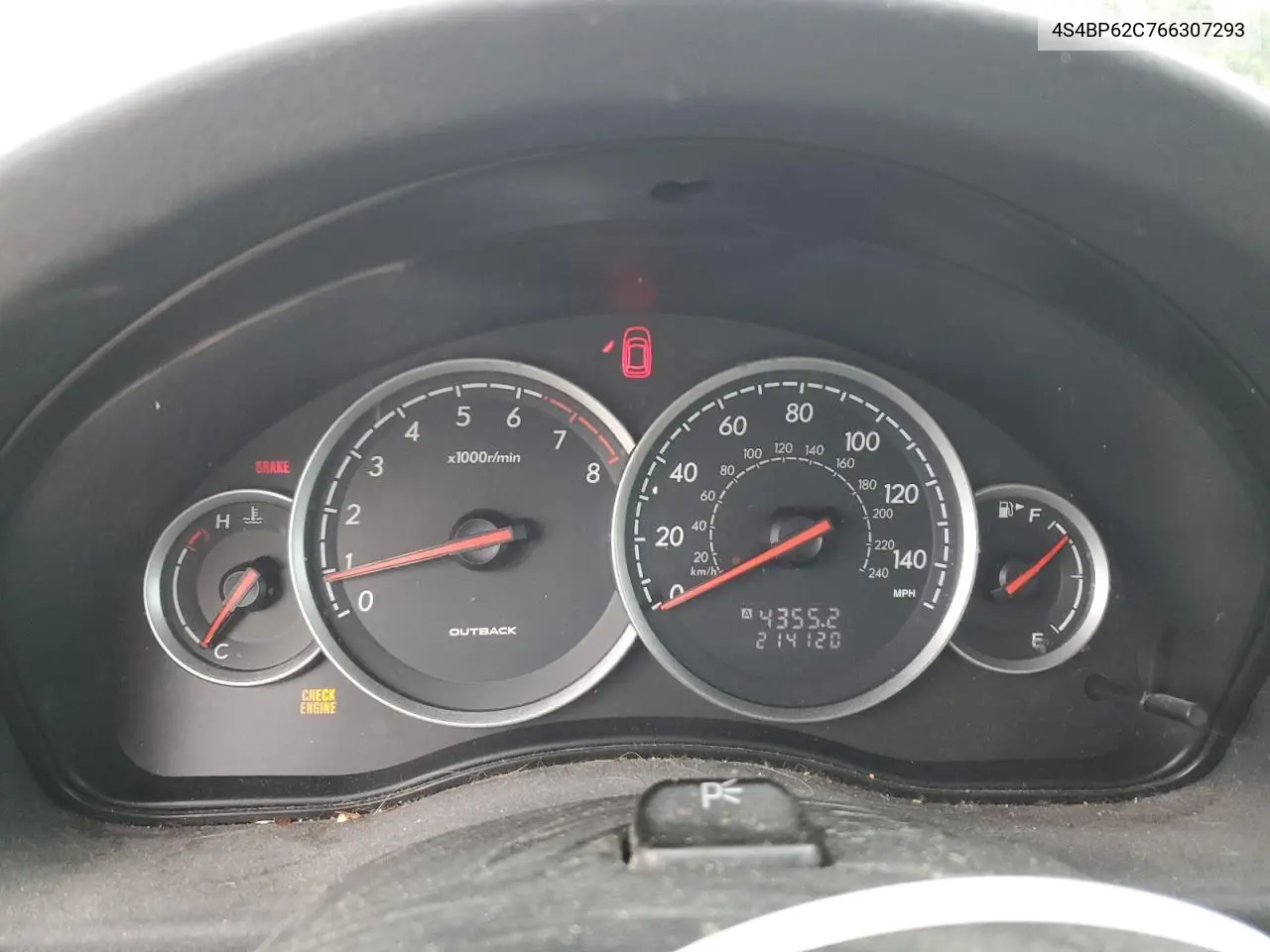 2006 Subaru Legacy Outback 2.5I Limited VIN: 4S4BP62C766307293 Lot: 61646375
