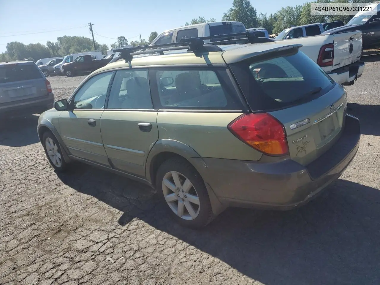 2006 Subaru Legacy Outback 2.5I VIN: 4S4BP61C967331221 Lot: 62431885