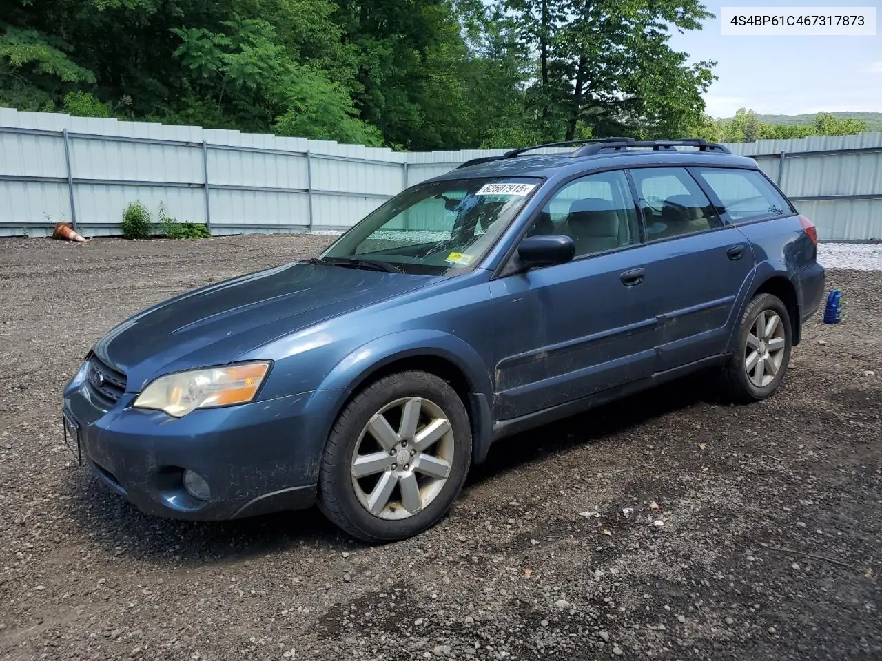 2006 Subaru Legacy Outback 2.5I VIN: 4S4BP61C467317873 Lot: 62507915