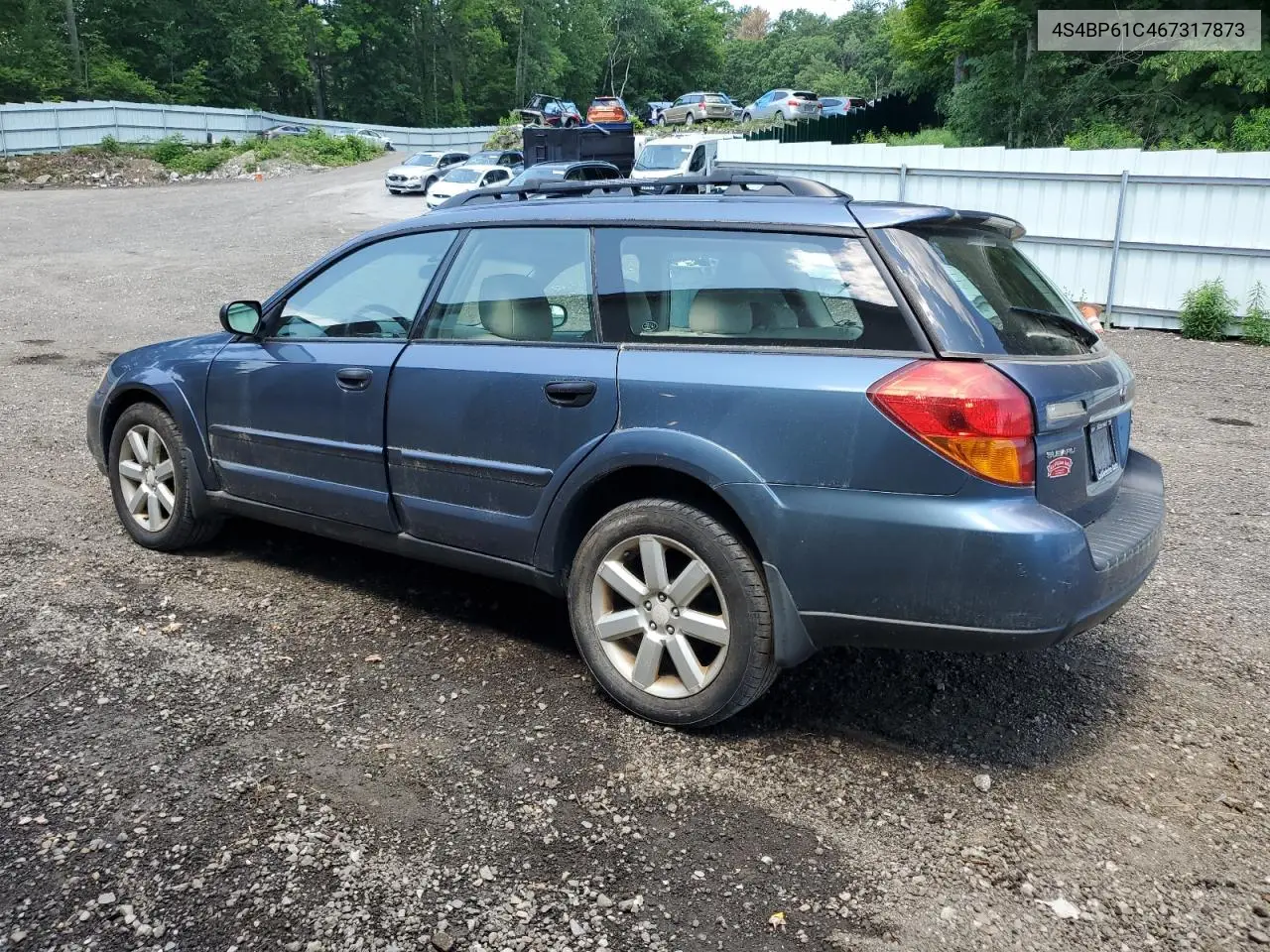 2006 Subaru Legacy Outback 2.5I VIN: 4S4BP61C467317873 Lot: 62507915