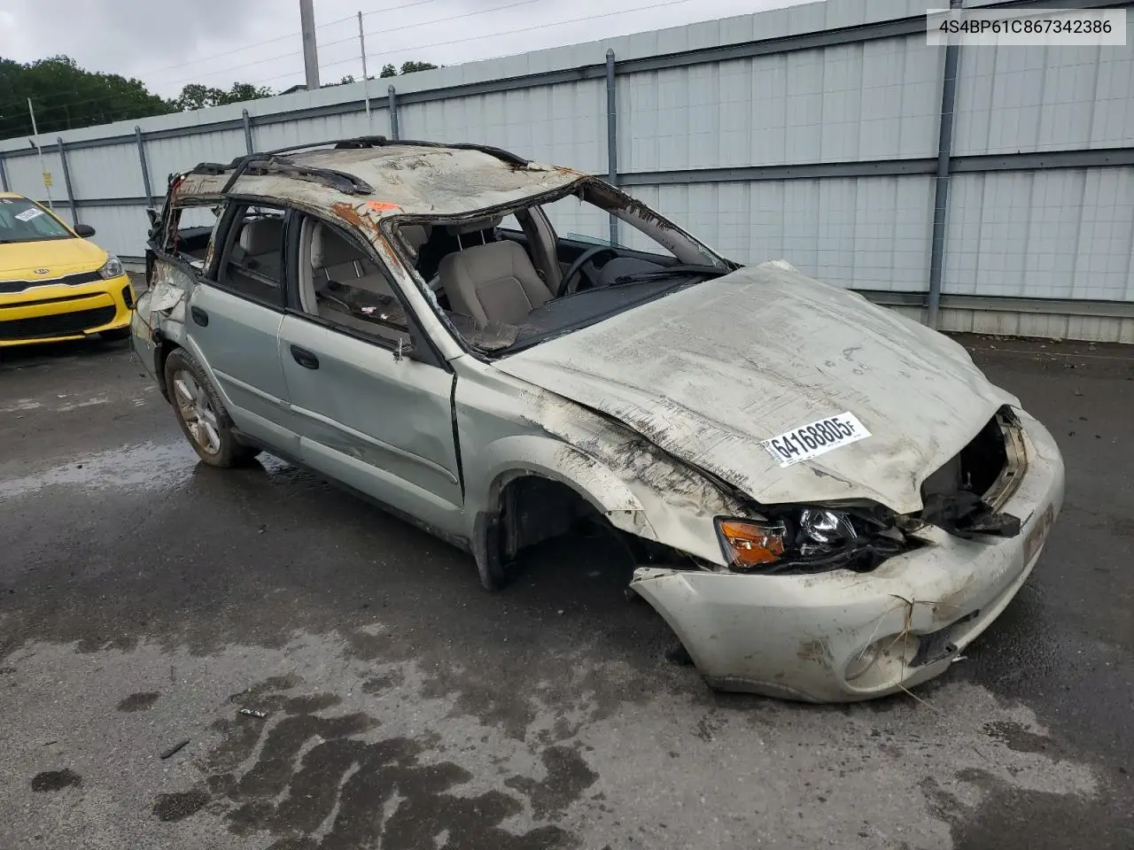 2006 Subaru Legacy Outback 2.5I VIN: 4S4BP61C867342386 Lot: 64168805