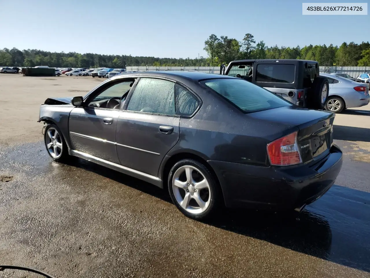 2007 Subaru Legacy 2.5I Limited VIN: 4S3BL626X77214726 Lot: 52614075