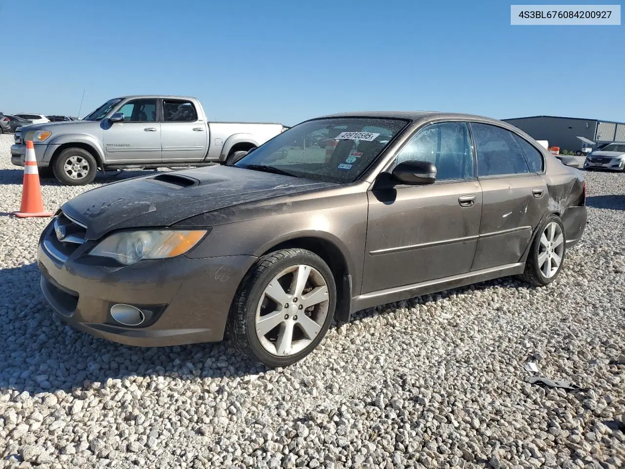 2008 Subaru Legacy Gt Limited VIN: 4S3BL676084200927 Lot: 49910595