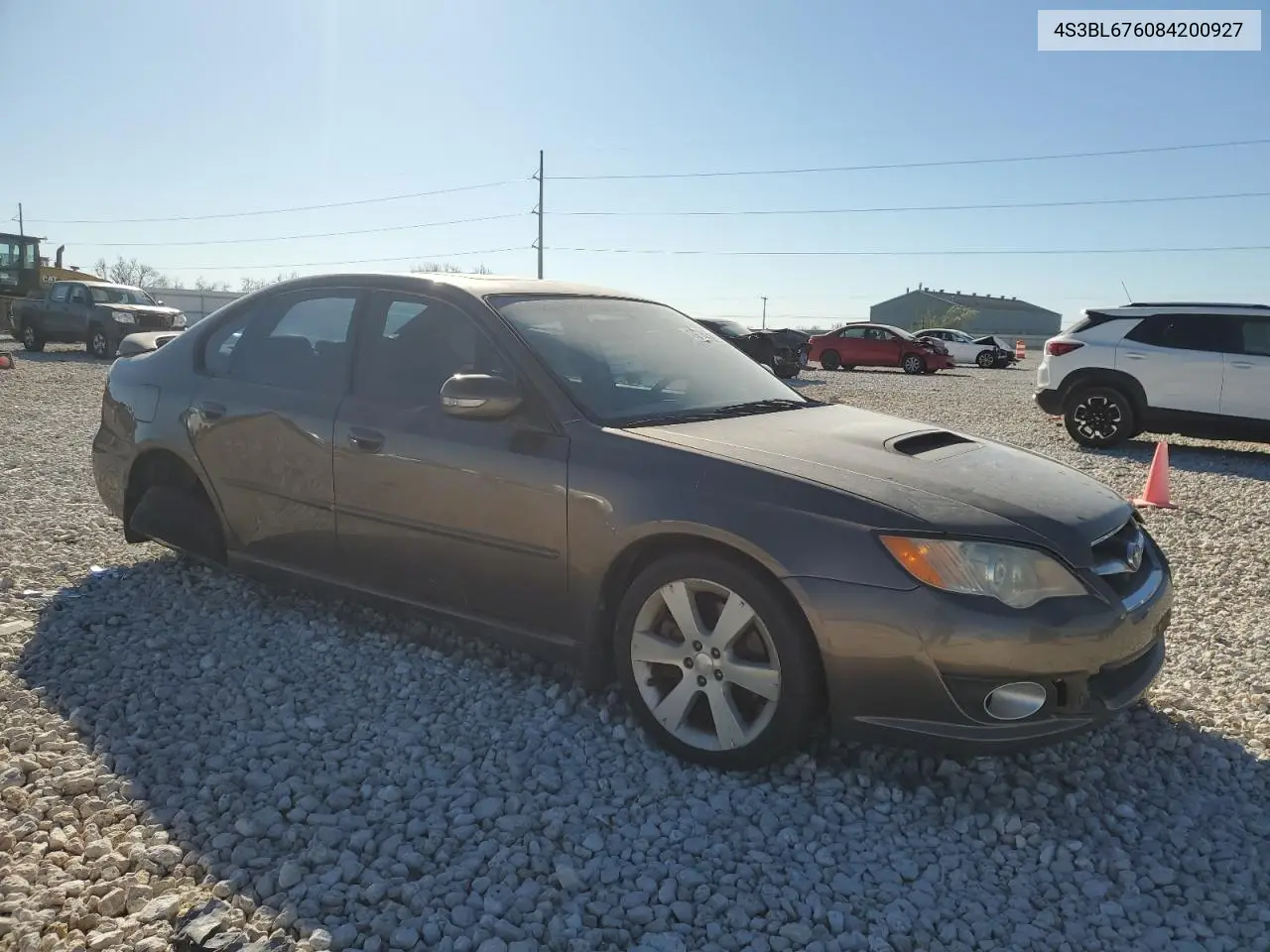 2008 Subaru Legacy Gt Limited VIN: 4S3BL676084200927 Lot: 49910595
