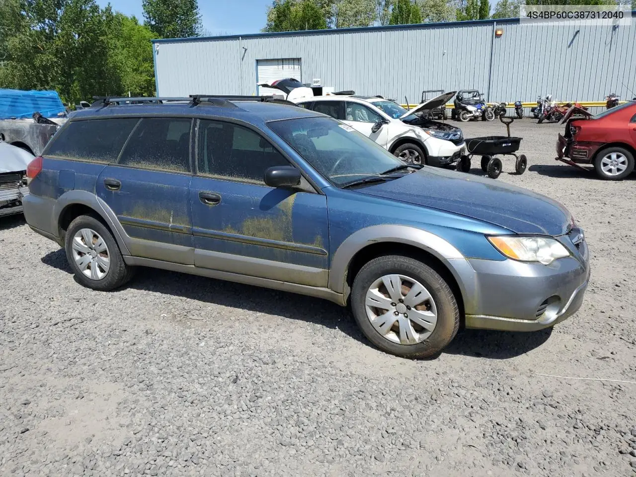 2008 Subaru Outback VIN: 4S4BP60C387312040 Lot: 56409975