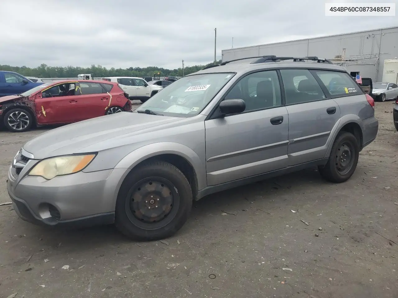 2008 Subaru Outback VIN: 4S4BP60C087348557 Lot: 61802335