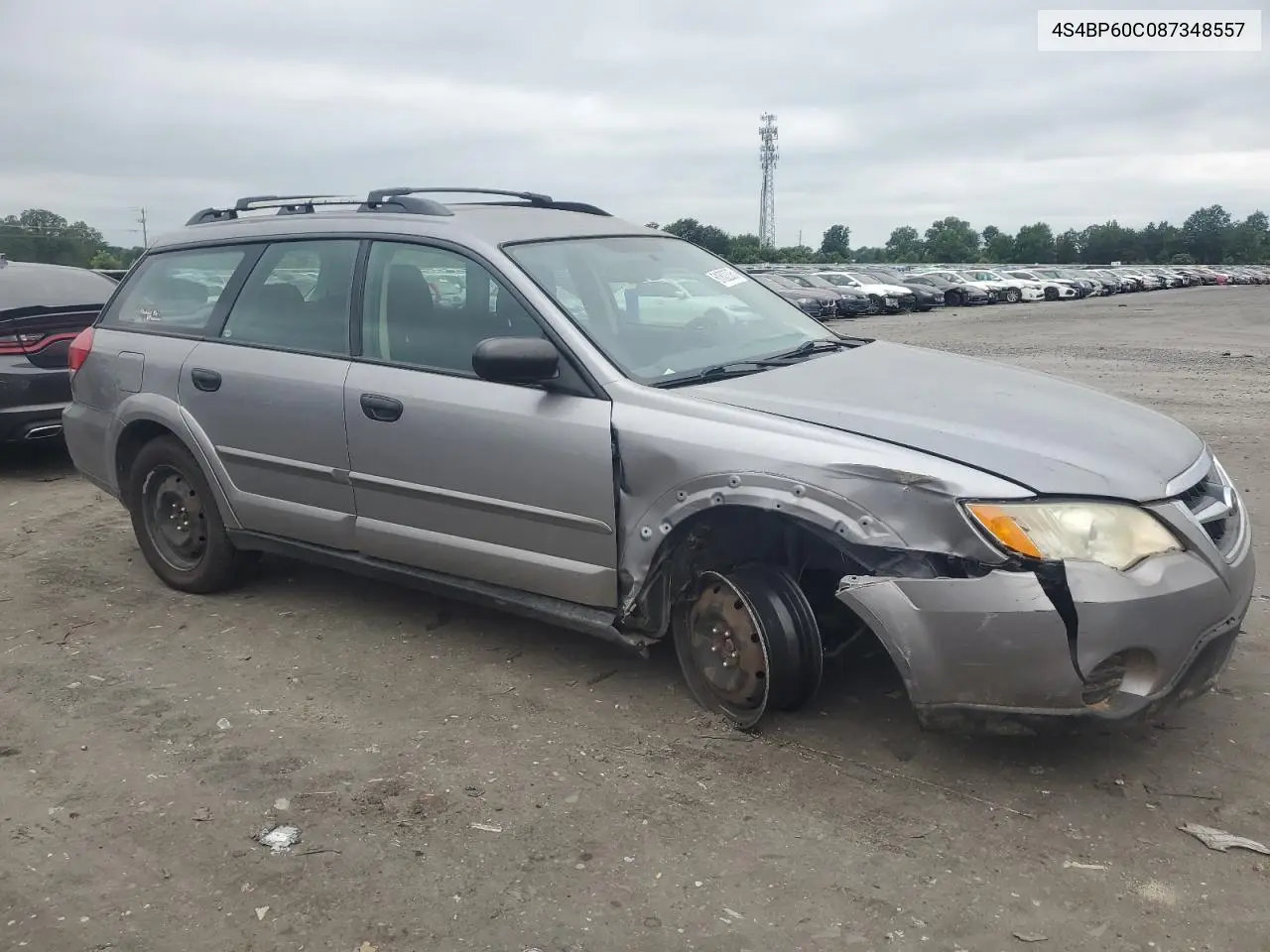 2008 Subaru Outback VIN: 4S4BP60C087348557 Lot: 61802335