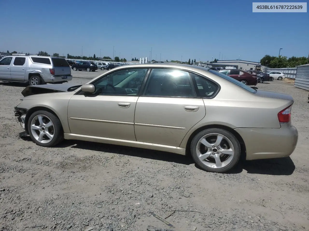 2008 Subaru Legacy 2.5I VIN: 4S3BL616787222639 Lot: 62035875