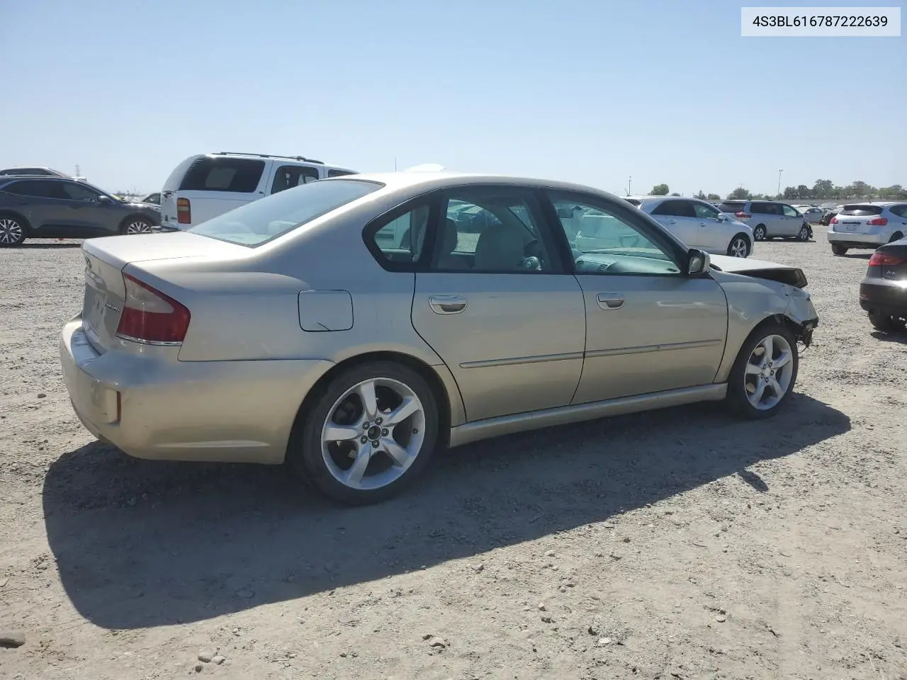 2008 Subaru Legacy 2.5I VIN: 4S3BL616787222639 Lot: 62035875