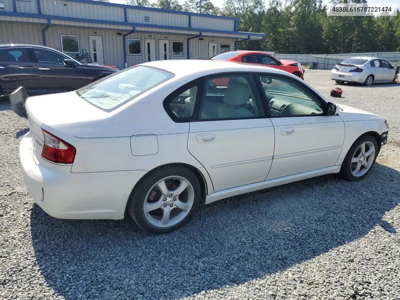 2008 Subaru Legacy 2.5I VIN: 4S3BL616787221474 Lot: 62872815