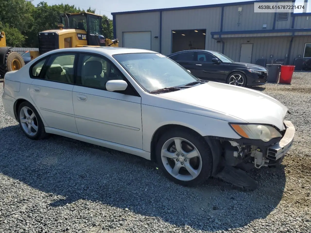 2008 Subaru Legacy 2.5I VIN: 4S3BL616787221474 Lot: 62872815