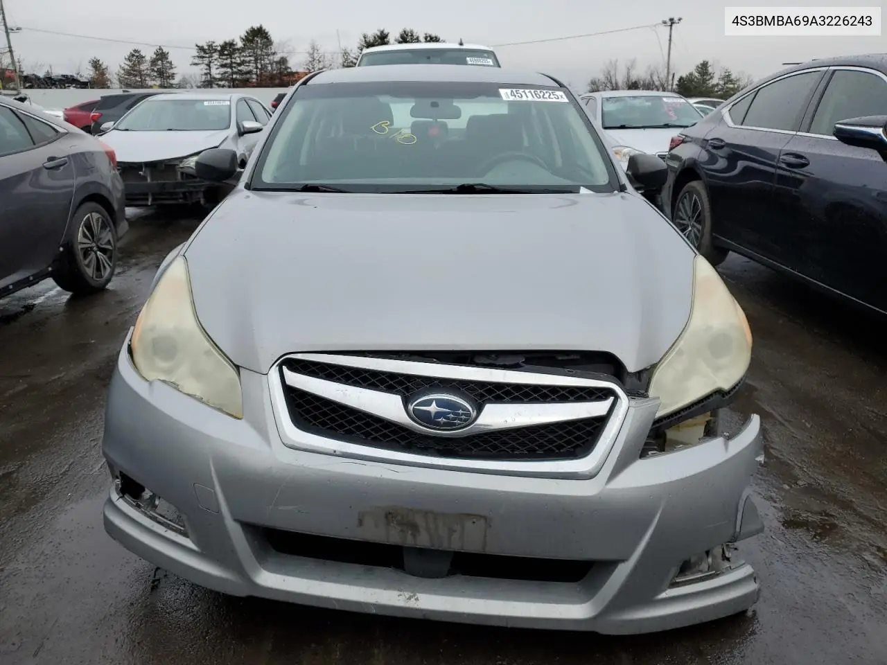 2010 Subaru Legacy 2.5I VIN: 4S3BMBA69A3226243 Lot: 45116225