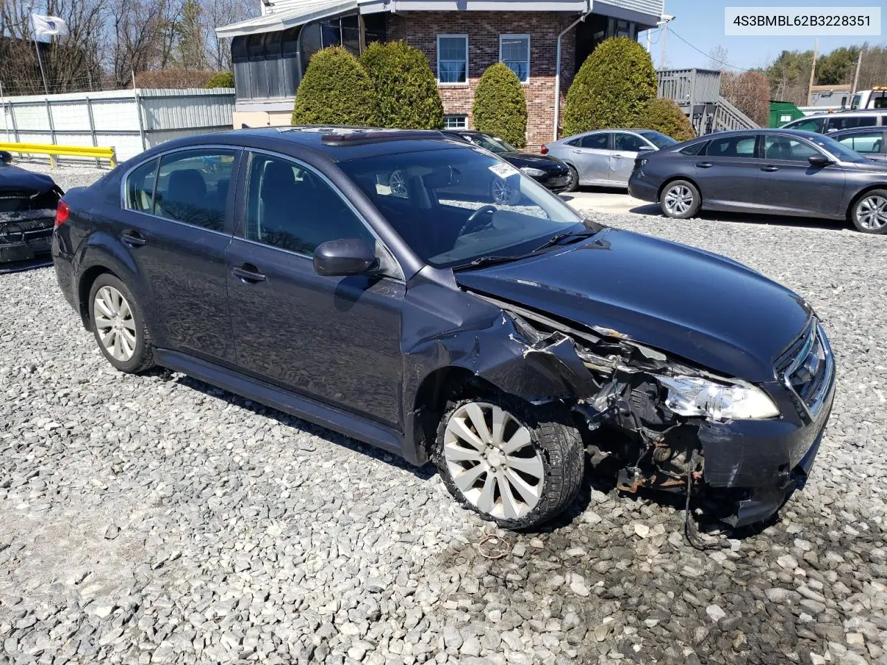 2011 Subaru Legacy 2.5I Limited VIN: 4S3BMBL62B3228351 Lot: 53044135