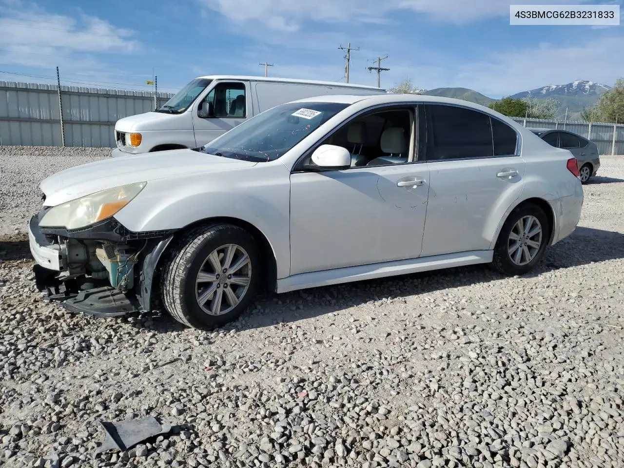 2011 Subaru Legacy 2.5I Premium VIN: 4S3BMCG62B3231833 Lot: 55823285