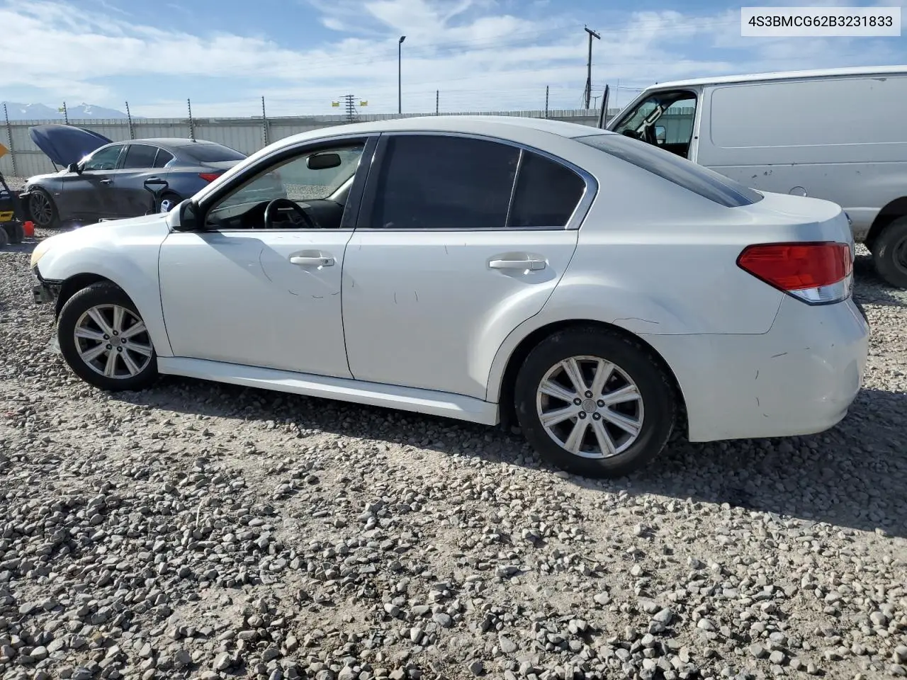 2011 Subaru Legacy 2.5I Premium VIN: 4S3BMCG62B3231833 Lot: 55823285