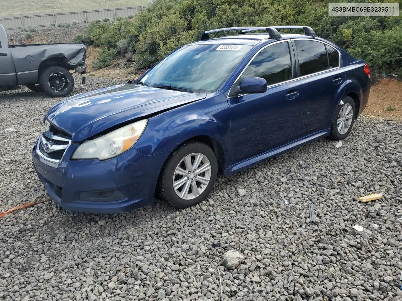2011 Subaru Legacy 2.5I Premium VIN: 4S3BMBC69B3239511 Lot: 56551205