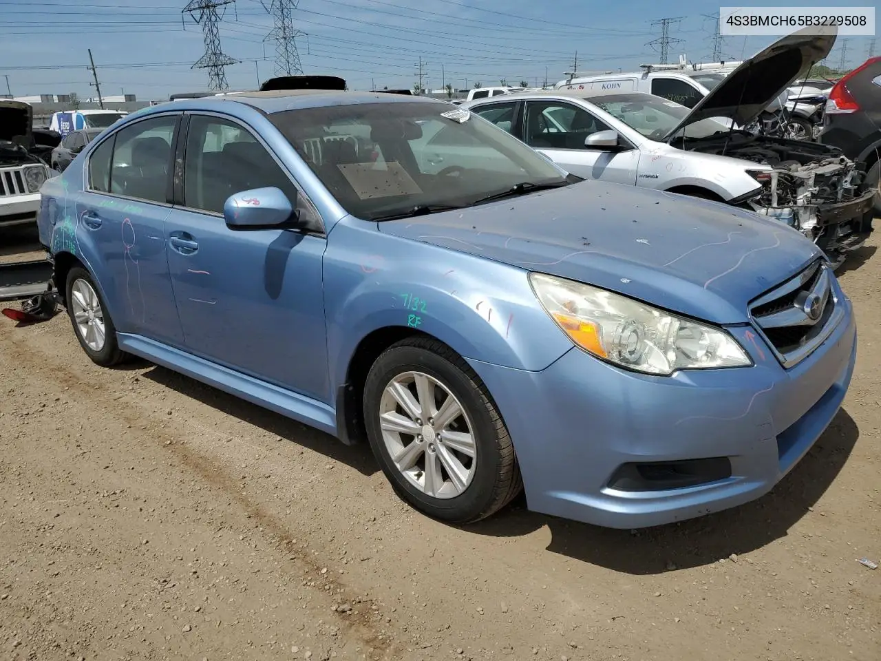 2011 Subaru Legacy 2.5I Premium VIN: 4S3BMCH65B3229508 Lot: 56560535