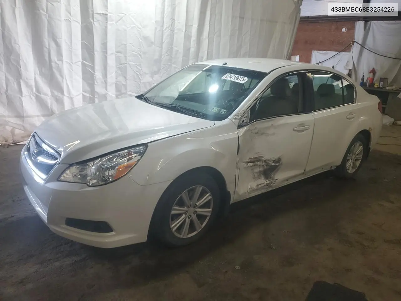 2011 Subaru Legacy 2.5I Premium VIN: 4S3BMBC68B3254226 Lot: 60415975