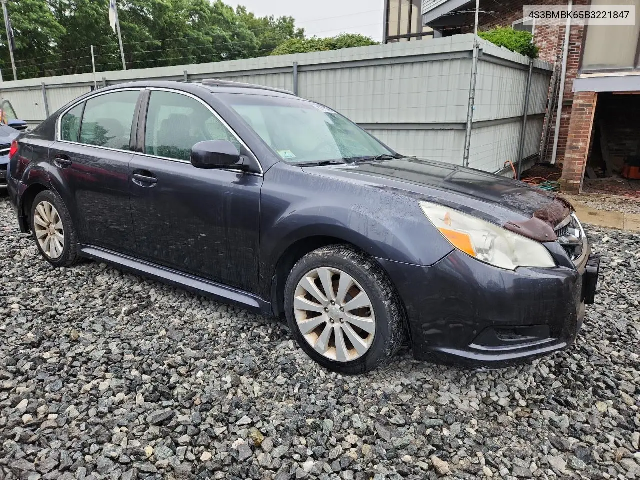2011 Subaru Legacy 2.5I Limited VIN: 4S3BMBK65B3221847 Lot: 62217285