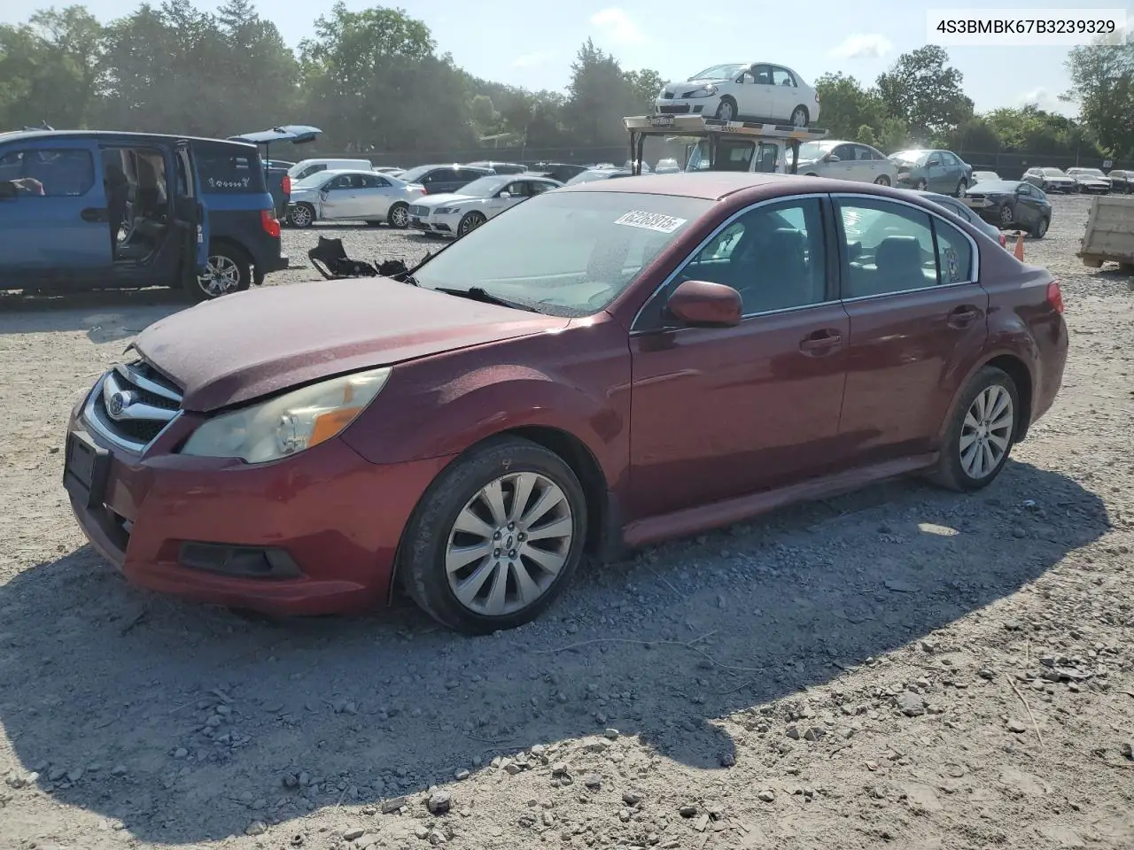 2011 Subaru Legacy 2.5I Limited VIN: 4S3BMBK67B3239329 Lot: 62268915