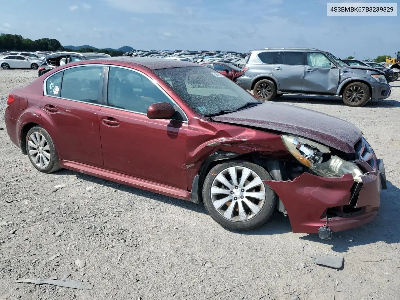 2011 Subaru Legacy 2.5I Limited VIN: 4S3BMBK67B3239329 Lot: 62268915