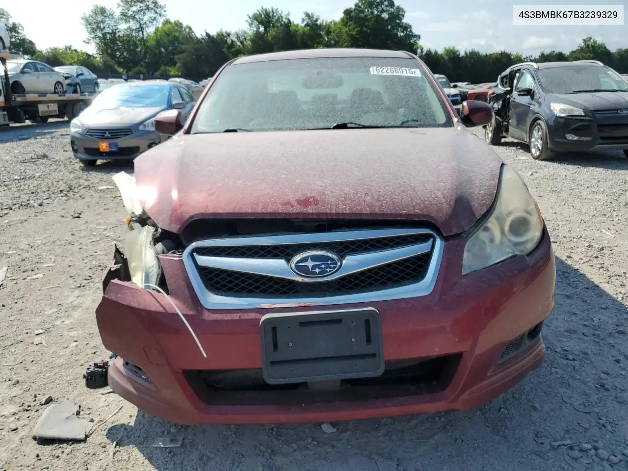 2011 Subaru Legacy 2.5I Limited VIN: 4S3BMBK67B3239329 Lot: 62268915