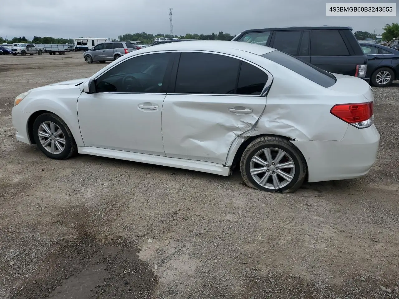 2011 Subaru Legacy 2.5I Premium VIN: 4S3BMGB60B3243655 Lot: 64718615