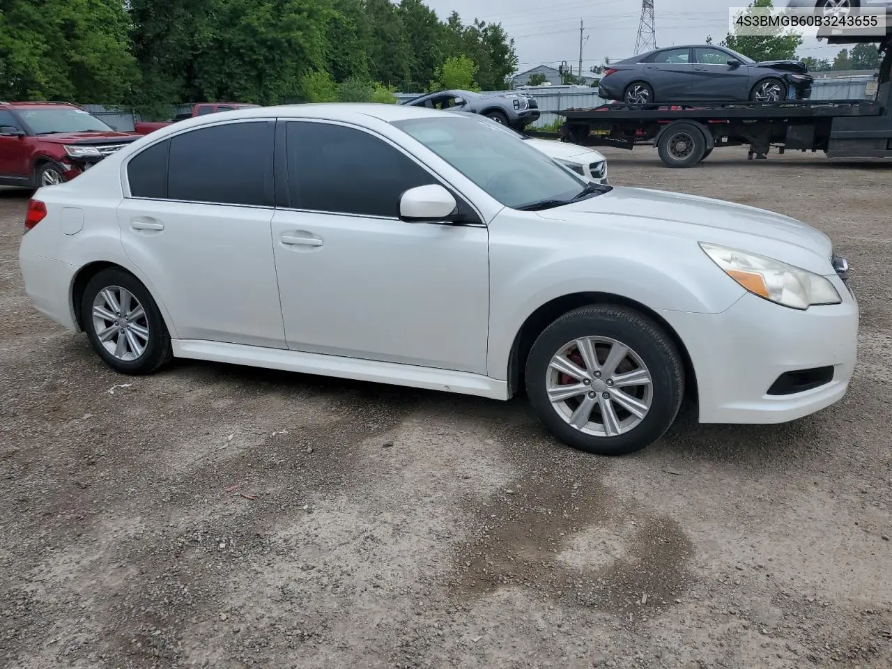2011 Subaru Legacy 2.5I Premium VIN: 4S3BMGB60B3243655 Lot: 64718615
